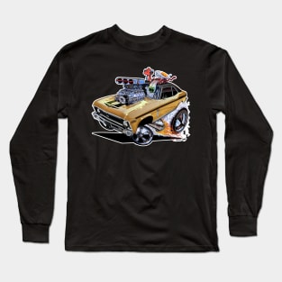 SUPER Nova 1970 Chevy Nova Gold Long Sleeve T-Shirt